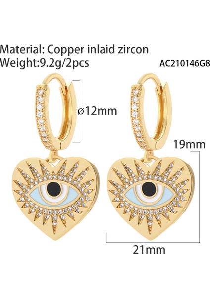 ER120G1 Türk Nazar Mavi Göz Halka Küpe Kadınlar Için Mikro Açacağı Cz Goth Yılan Piercing Dangle Kore Kadının Küpe 2022 Bakır Cz (Yurt Dışından) modelleri