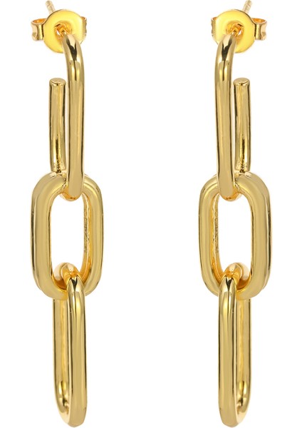 E153 Moda Altın Renk Kilit Şekli Zincir Küpe Kadın Erkek Bildirimi Aaa + Cz Emniyet Pimi Düğme Küpe Parti Takı (Yurt Dışından) indirimleri