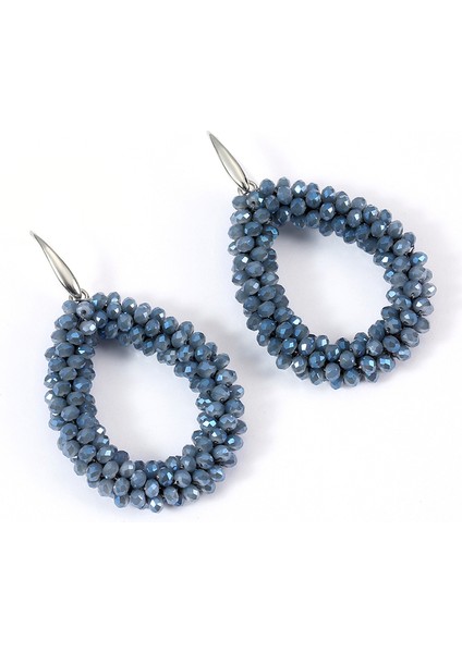 40 Inkdew Renkli El Yapımı Boncuklu Su Damlası Küpe Kadınlar Için Kristal Boncuklar Küpe Büyük Uzun Küpe Boho Vintage Bildirimi (Yurt Dışından)