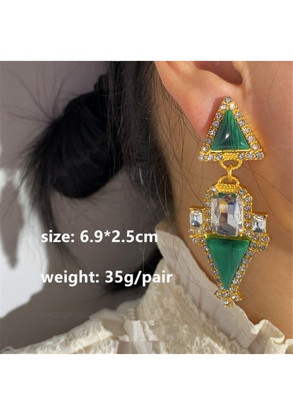 Z2 6.2cm Altın Rengi Metal Geometrik Çiçek Aşk Büyük Damla Küpeler Reçine Inci Dangle Küpe Vintage Kadınlar Takı Için 2022 Yeni (Yurt Dışından) modelleri