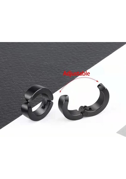 2 Adet Testere Adam Yoshida Hirofumi Cosplay Anime Kulak Klipsi Küpe Kadın Erkek Punk Siyah Hiçbir Deldi Sahte Kulak Daire Yeni Pop Takı (Yurt Dışından) modelleri