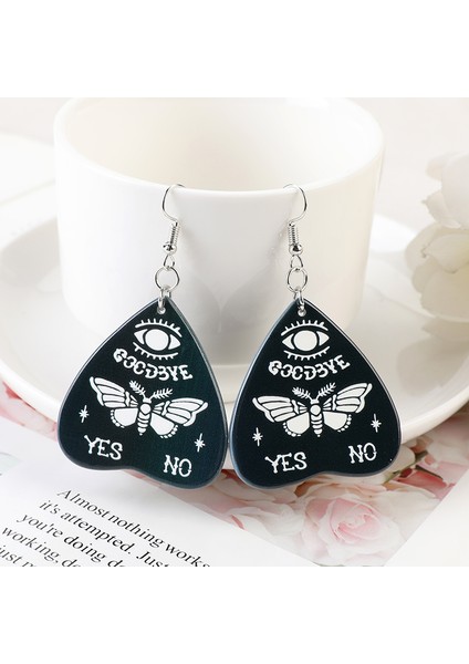 Resim Olarak 1 Çift Ouija Kurulu Dangle Küpe Akrilik Kafatası Ölüm Güve Kelebek Kadınlar Için Doğum Günü Hediyesi (Yurt Dışından) fırsatları