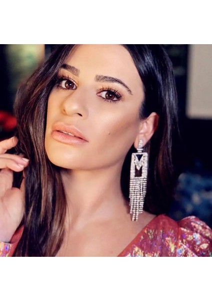 S Avrupa ve Amerikan Uzun Püskül 26 Ingilizce Harf Kolye Küpe Kadın Moda Takı Bildirimi Için Uygun Parlak Kristal (Yurt Dışından) modelleri