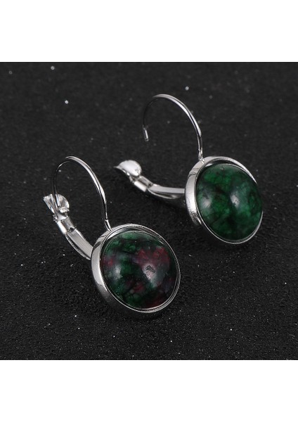 Labradorit 14 Stilleri Nabest Doğal Taş Fransız Leverback Küpe 12MM Lapis Lazuli Kristal Damızlık Kadınlar Damla Dangle Küpe Takı (Yurt Dışından) indirimleri