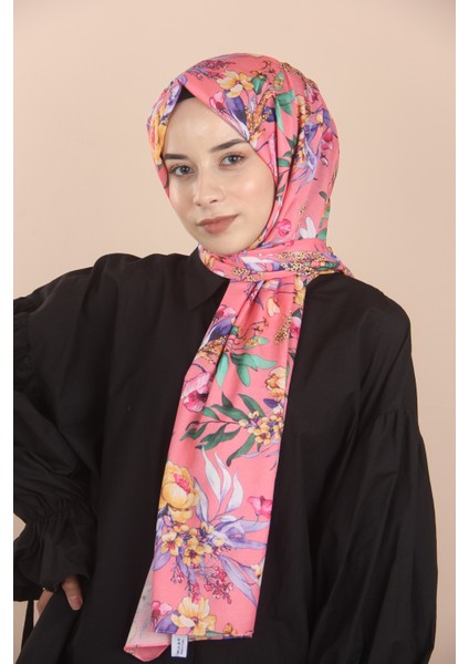 ŞEKER PEMBE Loryan Scarf Linen Summer Gül Şal fiyatları