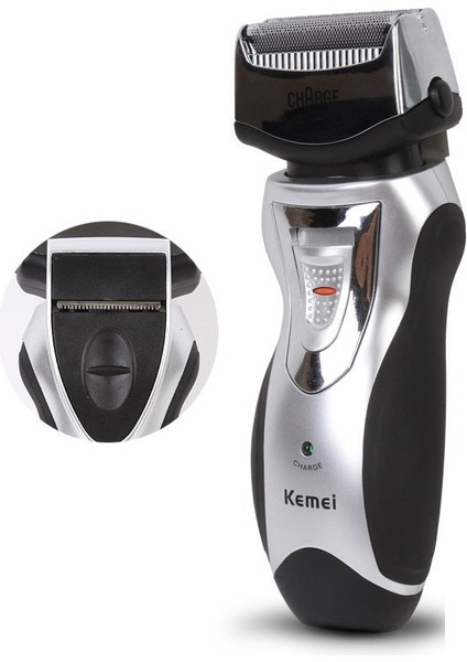 Tıraş Makinesi KM-8007 Pistonlu Yüzen Çift Izgaralı, Yüksek Güçlü, Yapışmayan Elektrikli Tıraş Makinesi (Yurt Dışından)