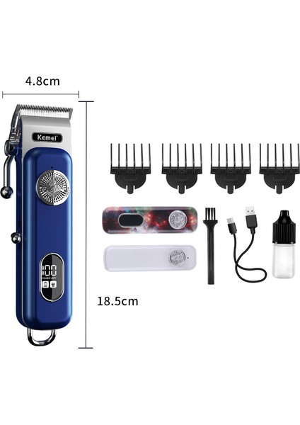 Kemei Elektrikli Kesme Makinesi KM-189 Elektrikli Kesme Makinesi LED LCD Dijital Ekran USB Kuaför Ev Saç Kesme Makinesi (Yurt Dışından) fiyatları
