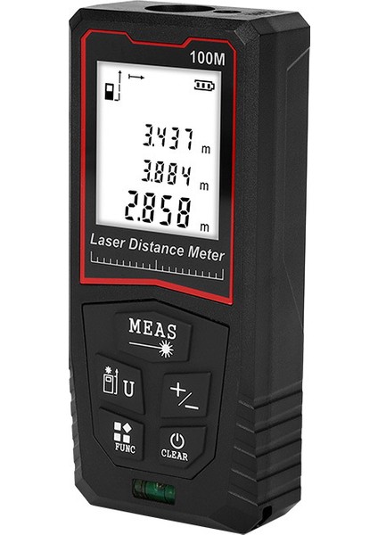 Lazer Mesafe Bulucu 50 El Kızılötesi Mesafe Ölçüm Cetveli Ev Ölçüm Cihazı (Yurt Dışından)
