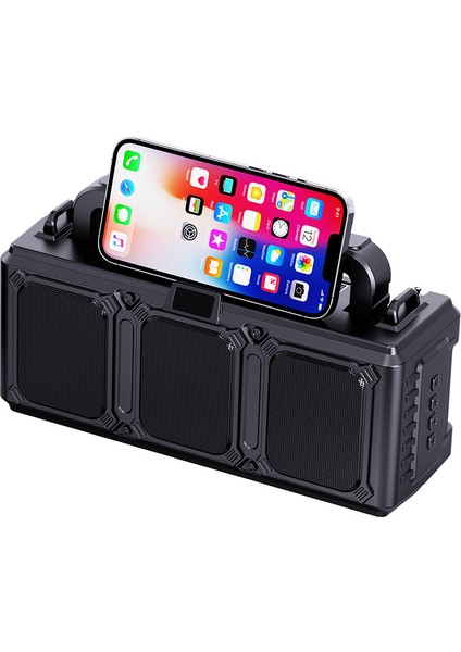 El Feneri Bluetooth Hoparlör Açık Hava Hoparlörü Taşınabilir Çift Güneş Radyo Kablosuz Kart Taşınabilir Küçük Hoparlör (Yurt Dışından)