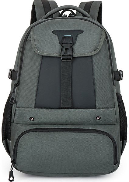 Rahat Sırt Çantası Erkek Naylon Su Geçirmez Seyahat Çok Fonksiyonlu Sırt Çantası Erkek Büyük Kapasiteli Moda Orta Okul Çantası (Yurt Dışından)