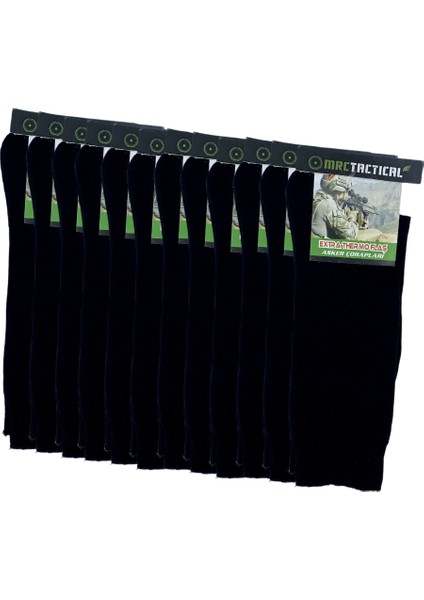 Askeri Çorap Siyah Renk 12'li Havacı Kütahya