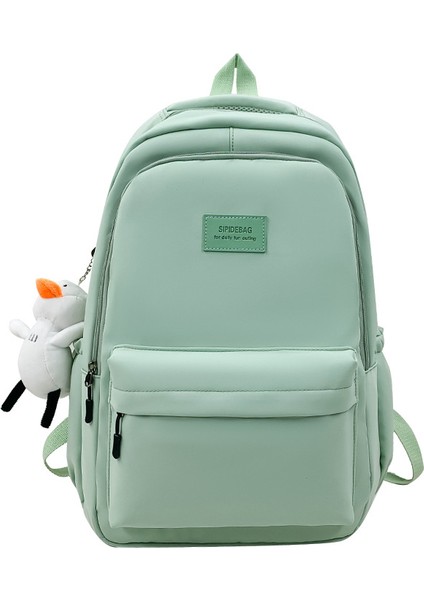 Schoolbag Kız Öğrenci Ortaokul Öğrencisi Lise Öğrencisi Büyük Kapasiteli Üniversite Öğrencisi Sırt Çantası Ins Tarzı Basit Sırt Çantası Bilgisayar Çantası (Yurt Dışından)