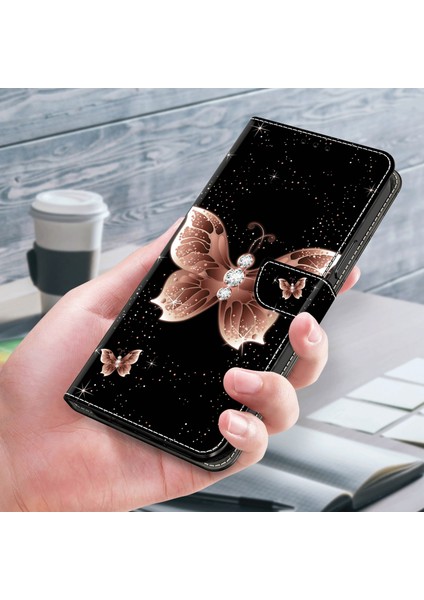 iPhone 13 Pro Max Cüzdan Stand Manyetik Kapak Deri Telefon Kılıfı (Yurt Dışından)