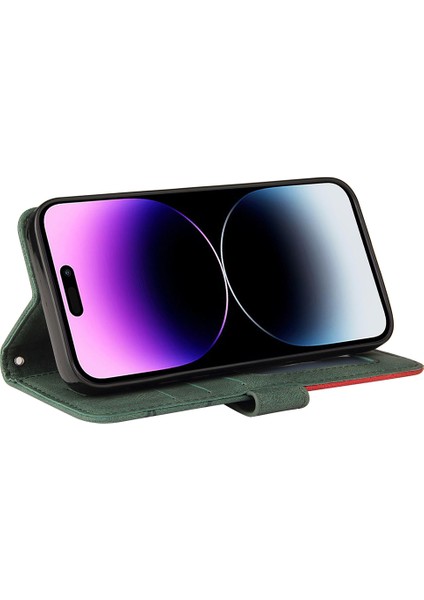 iPhone 15 Pro Max Telefon Deri Kılıf Cüzdan Stand Telefon Kapağı (Yurt Dışından) modelleri