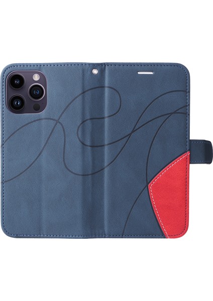 iPhone 15 Pro Max Telefon Deri Kılıf Cüzdan Stand Telefon Kapağı (Yurt Dışından) fırsatları