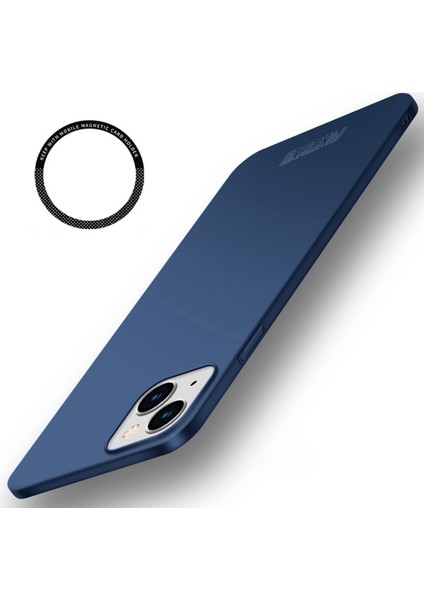 iPhone 15 Sert Pc Telefon Kılıfı Mat Slim Telefon Kapağı Manyetik Yüzük Tutucu (Yurt Dışından)