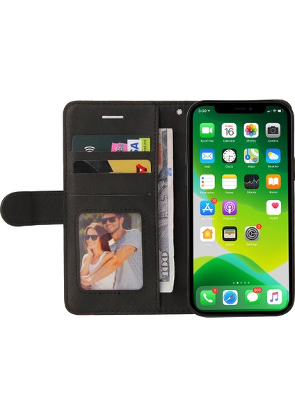 iPhone 15 Cüzdan Pu Deri Kılıf Önleme Önleyici Stand Kapağı (Yurt Dışından)