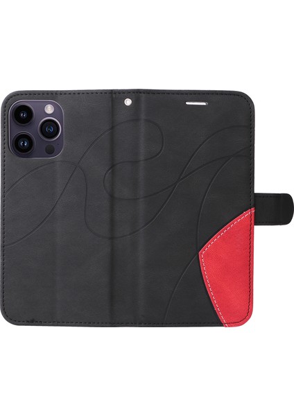 iPhone 15 Pro Max Telefon Deri Kılıf Cüzdan Stand Telefon Kapağı (Yurt Dışından) fırsatları
