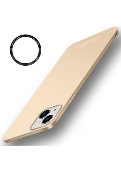 iPhone 15 Sert Pc Telefon Kılıfı Mat Slim Telefon Kapağı Manyetik Yüzük Tutucu (Yurt Dışından)