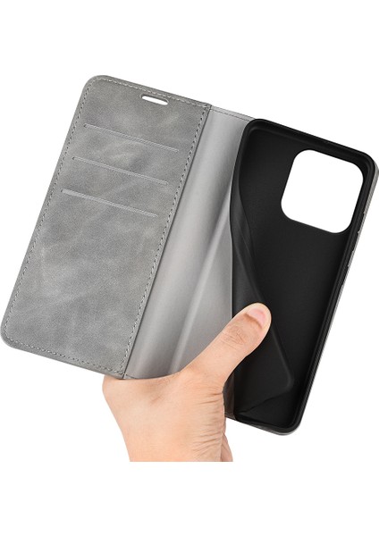 iPhone 15 Pro Max Pu Deri Cüzdan Flip Kılıf Anti-Çizgiye Dönüşlü Cilt Touch Stand Cover (Yurt Dışından) fırsatları