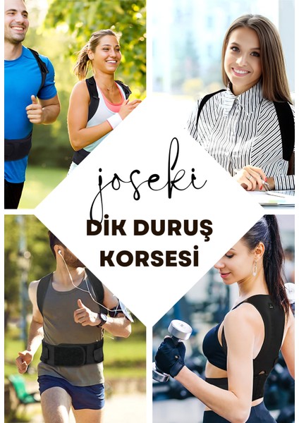 Dik Duruş Korsesi Dik Durmak İçin Omuz Bel Sırt Destek Aparatı