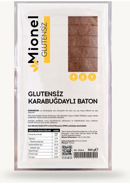 Karabuğdaylı Ekmek 500GR