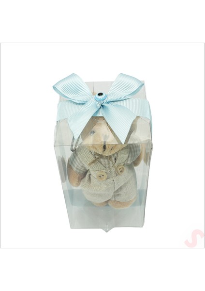 Kutulu Kıyafetli Pelüş Anahtarlık, Kurdeleli - Boy modelleri