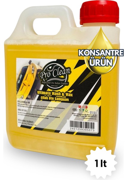 Cilalı Oto Şampuanı 1lt