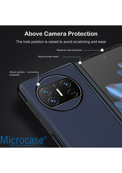 Huawei Mate X3 Için Deri Desenli Plastik Koruma Kılıf - AL3156 indirimleri