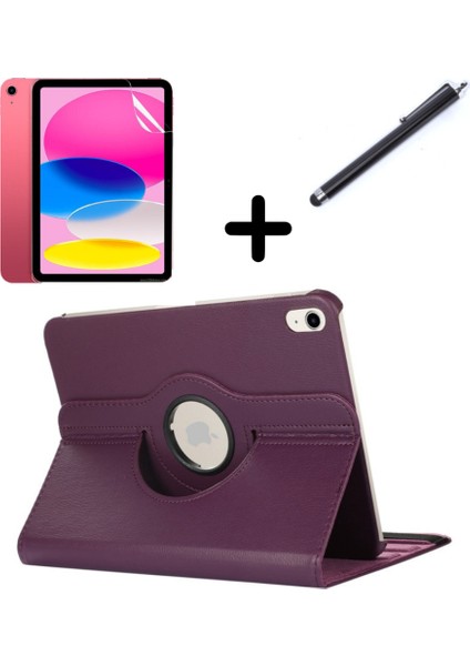 Apple iPad Pro 9.7 Kılıf Dönen Tablet Kilifi Ekran Koruyucu+Kalem A1673 A1674 A1675