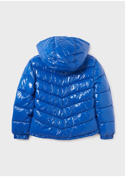Dolgulu Parlak Kız Çocuk Mont