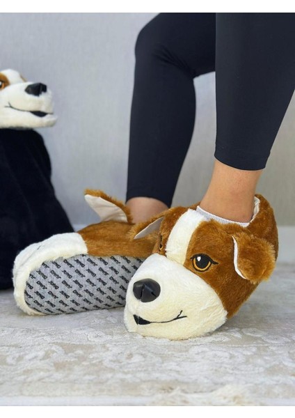 Unisex Yüksek Kalite Ses Yapmaz Taban Sevimli Köpek Panduf modelleri