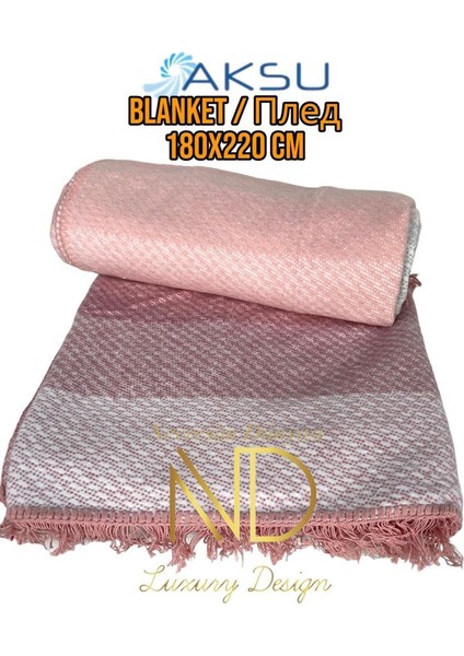 Montant Pembe Çift Kişilik Battaniye