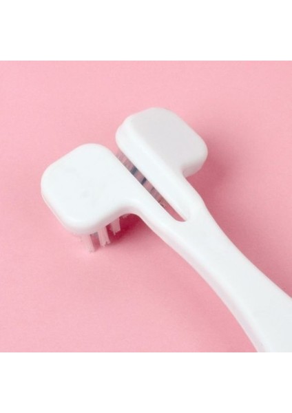 Ergonomik Çift Başlıklı Evcil Hayvan Diş Fırçası
