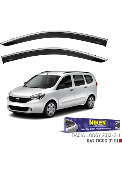 Dacia Lodgy 2013 Sonrası Kromlu Cam Rüzgarlığı 2li