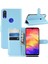 Litchi Texture Pu Deri Koruyucu Kılıf Aksesuarı Xiaomi Redmi Not 7s /not 7 /not 7 Pro (Hindistan) -Blue (Yurt Dışından) 1