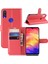 Litchi Doku Cüzdan Stand Deri Telefon Kabuğu Xiaomi Redmi Not 7s /not 7 /not 7 Pro (Hindistan) -Red (Yurt Dışından) 1