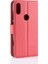 Litchi Doku Cüzdan Stand Deri Telefon Kabuğu Xiaomi Redmi Not 7s /not 7 /not 7 Pro (Hindistan) -Red (Yurt Dışından) 3