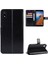 Çılgın At Doku Deri Stand Cüzdan Telefon Kabuğu Xiaomi Redmi 7A-BLACK (Yurt Dışından) 1