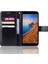 Çılgın At Doku Deri Stand Cüzdan Telefon Kabuğu Xiaomi Redmi 7A-BLACK (Yurt Dışından) 4