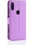 Litchi Doku Cüzdan Stand Deri Kılıf Kapağı Xiaomi Redmi Not 7s /not 7 /not 7 Pro (Hindistan) -Purple (Yurt Dışından) 3