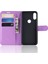 Litchi Doku Cüzdan Stand Deri Kılıf Kapağı Xiaomi Redmi Not 7s /not 7 /not 7 Pro (Hindistan) -Purple (Yurt Dışından) 4