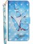 Işık Spot Dekor Desenli Deri Cüzdan Kılıfı Xiaomi Redmi Not 7s/not 7/not 7 Pro (Hindistan) -Blue Butterfly (Yurt Dışından) 2