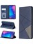 Xiaomi Redmi Için Geometrik Desen Deri Kart Tutucu Kılıf Not 7/note 7 Pro (Hindistan)/not 7s-Blue (Yurt Dışından) 1