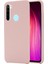 Xiaomi Redmi Için Kayışlı Ipeksi-Yumuşak Dokunuşlu Sıvı Silikon Kapak Kasası Not 8 2021-PEMBE (Yurt Dışından) 1