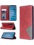 Xiaomi Mi Cc9 Pro/mi Note 10/mi Note 10 Pro-Red Için Geometrik Desen Deri Deri Stand Kılıfı (Yurt Dışından) 1