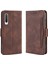 Cüzdan Deri Stand Telefon Muhafazası Xiaomi Mi 9-Brown Için Birden Fazla Kart Yuvası (Yurt Dışından) 4