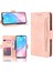 Cüzdan Standı Deri Telefon Kasası Xiaomi Mi CC9E/MI A3-Pink Için Birden Fazla Kart Yuvası ile (Yurt Dışından) 1
