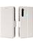 Litchi Doku Pu Deri+Tpu Tampon Stand Kapağı Cüzdanlı Tam Koruyucu Telefon Kasası Xiaomi Redmi Not 8/not 8 2021-BEYAZ (Yurt Dışından) 1