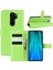 Litchi Skin Flip Deri Cüzdan Xiaomi Redmi Için Telefon Kılıfı Not 8 Pro Katlanabilir Stand Telefon Vaka Yeşil (Yurt Dışından) 1